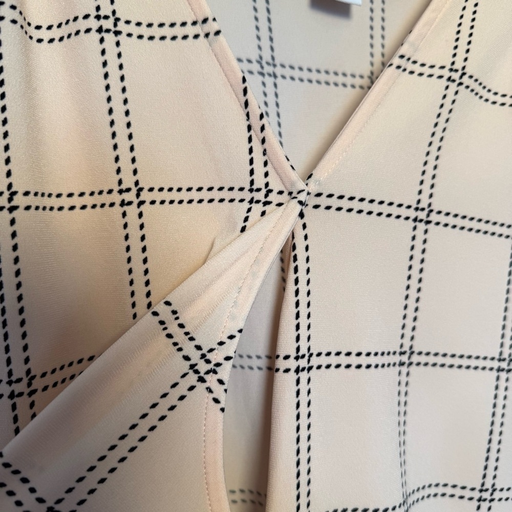 Liz Claiborne Pink & Black Faux Wrap Style Short Sleeve Silky Blouse Size XXL - Picture 11 of 14